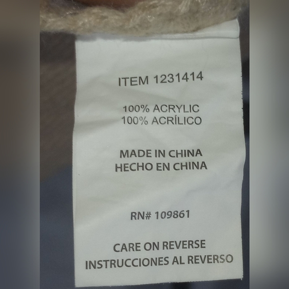 🤎 Emanuel Geraldo Women's Plaid Open-Front Ruana Poncho Wrap Belted One Size 🍂 - Picture 3 of 3